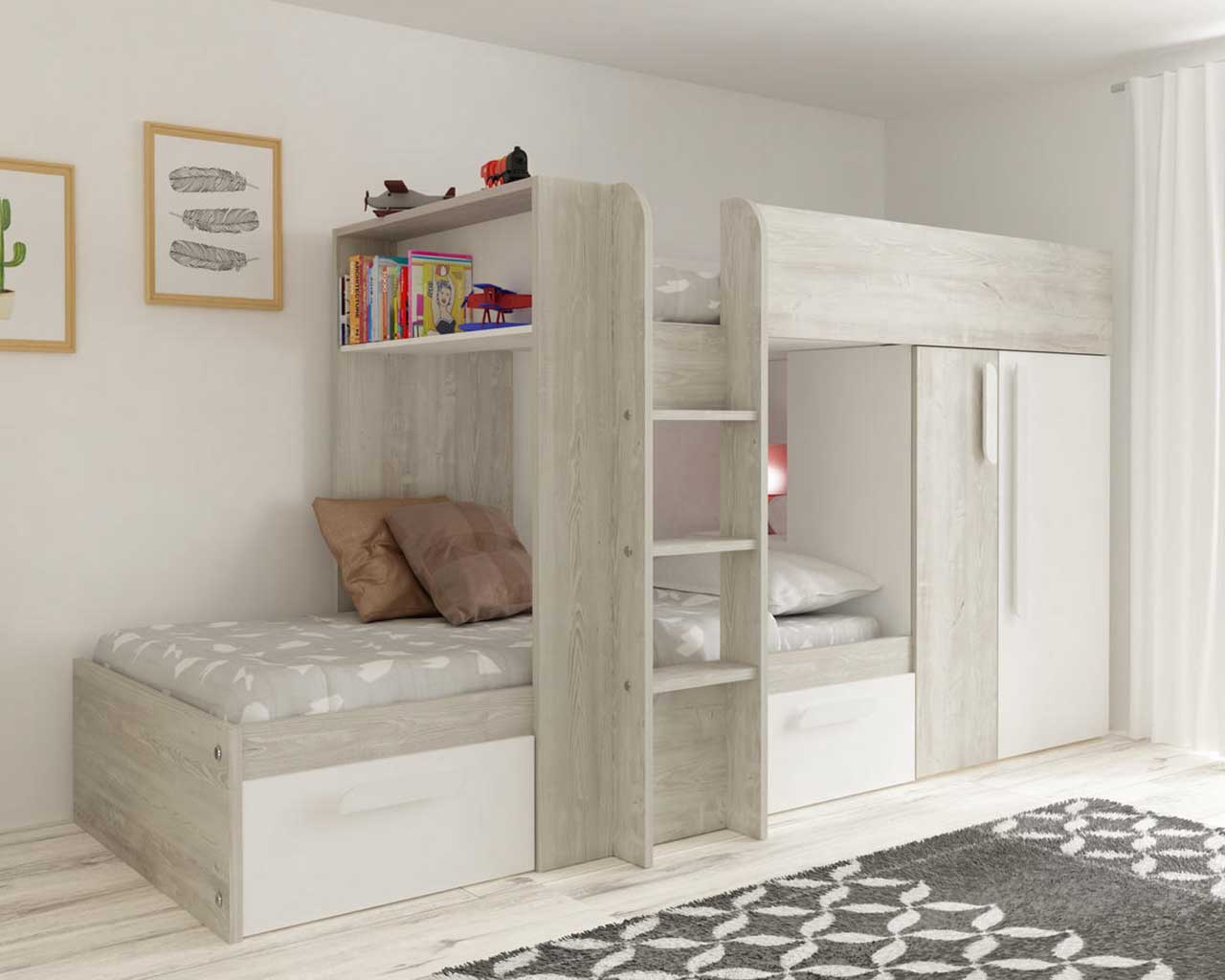 Barca Bunk Bed with Storage Drawers