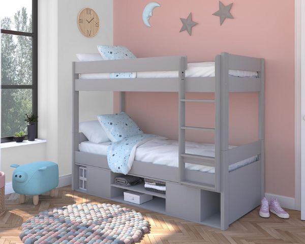 Stompa uno multi bunk with storage in grey