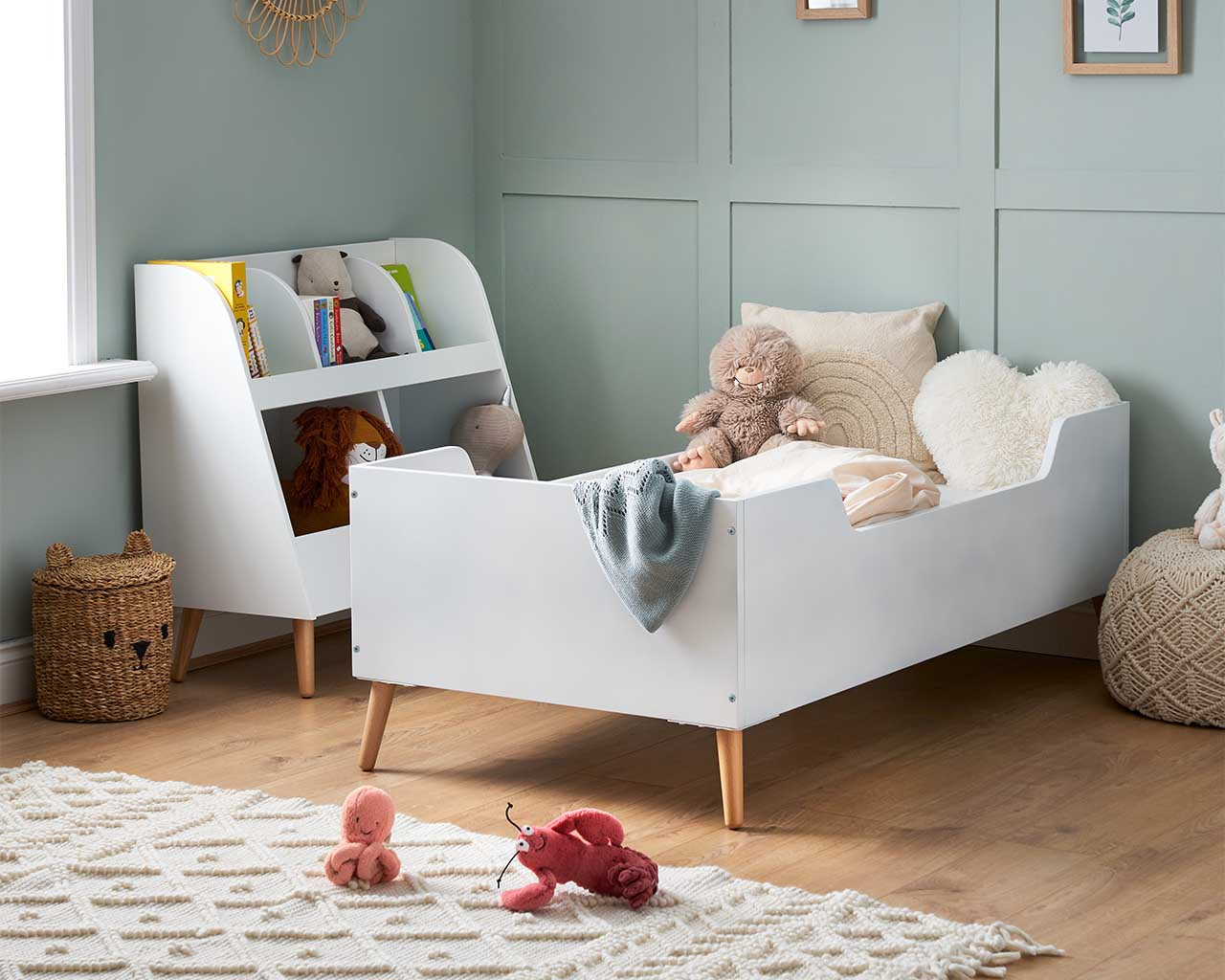 Maya Toddler Bed White/Natural