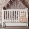 Stamford Mini Sleigh Cot White