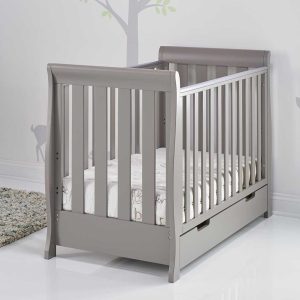 Stamford Mini Sleigh Cot Taupe