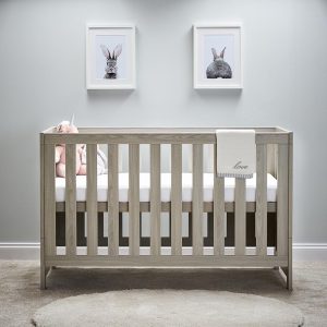 Nika Cot Bed Grey Wash 140x70cm