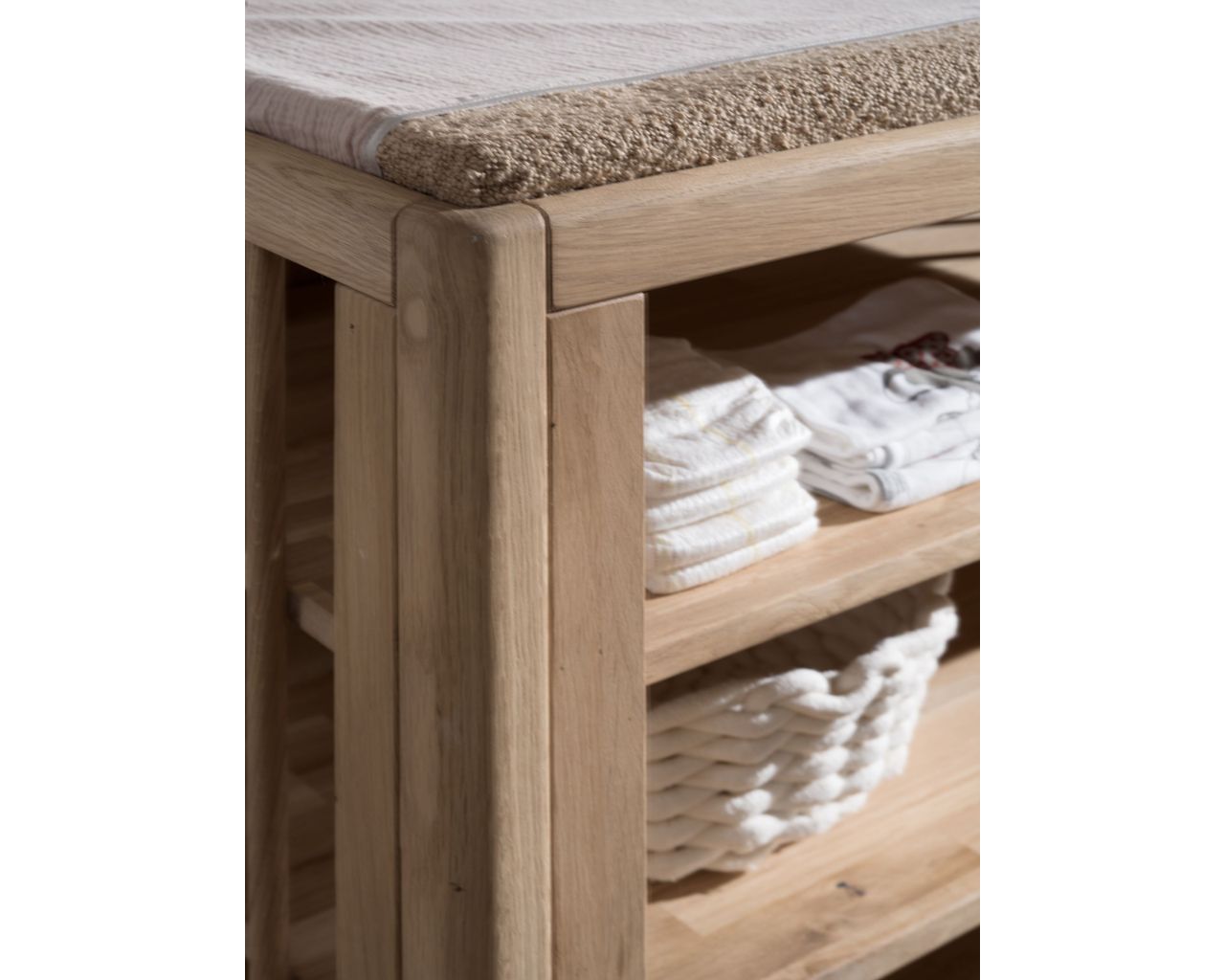 Woody Solid Oak Bookcase - Image 4