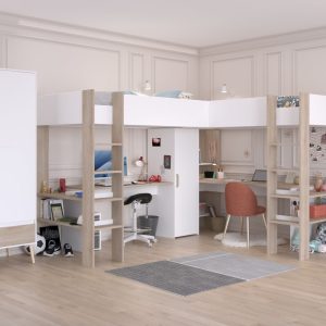 Parisot Alexandra L Shaped Highsleeper Double Loft Bed