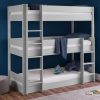 The Apollo triple bunk is the perfect bed to maximise bedroom space and what's more there is room to sleep 3! A wonderful space saving bed all in the footprint of a single bed. With it's simple yet contemporary design, it is a bunk to suit most bedrooms. The ladders are in fixed positions giving separate access to the middle and top bunk, ideal for siblings sharing or for the ultimate sleepover!