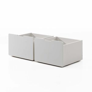 Breeze Set of 2 Storage Drawers White Offer