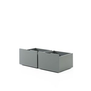 Breeze Set of 2 Storage Drawers Grey Offer