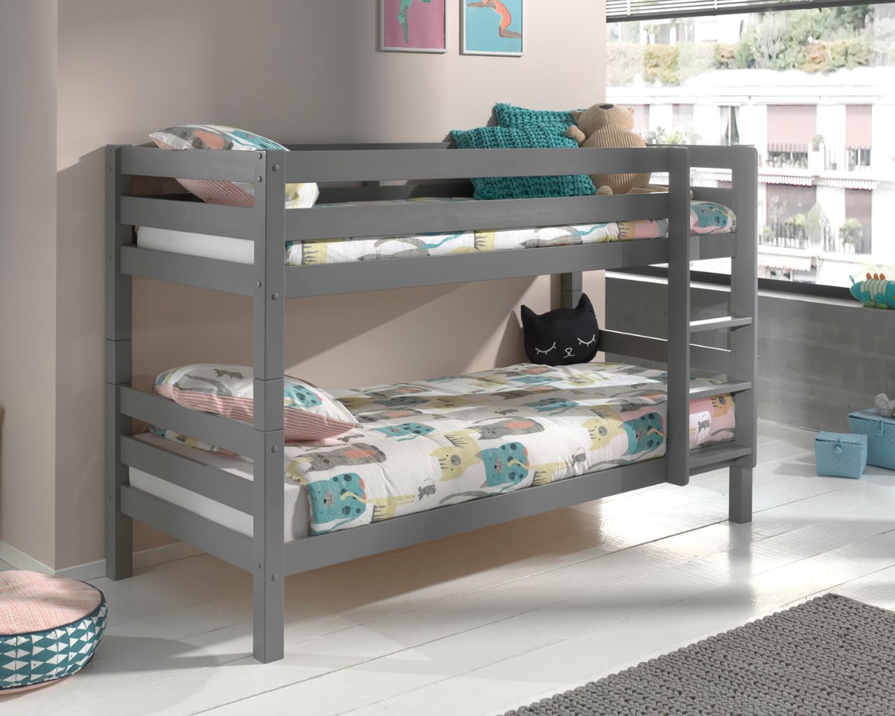 Breeze Solid Wood Low Bunk Bed - Image 3