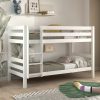 Our Breeze Solid Wood Low Bunk Beds are beautifully made from solid pine, making them sturdy and solid enough to last for years and years. The low height makes it easier to tuck your child in on the top bunk at night, plus they're ideal for bedrooms with low or slanted ceilings. The ladder has useful hand holes which help when climbing the ladder and give reassurance to both children and parents. The bunk can split into single beds, should your children tire of a bunk bed and extending the life of the bunk bed in future.
