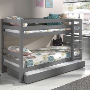 Our Breeze Solid Wood Low Bunk Beds are beautifully made from solid pine, making them sturdy and solid enough to last for years and years. The low height makes it easier to tuck your child in on the top bunk at night, plus they're ideal for bedrooms with low or slanted ceilings. The ladder has useful hand holes which help when climbing the ladder and give reassurance to both children and parents. The bunk can split into single beds, should your children tire of a bunk bed and extending the life of the bunk bed in future.