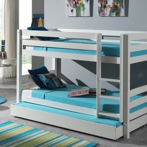 Alternative view of Breeze Solid Wood Low Bunk Bed with Trundle
