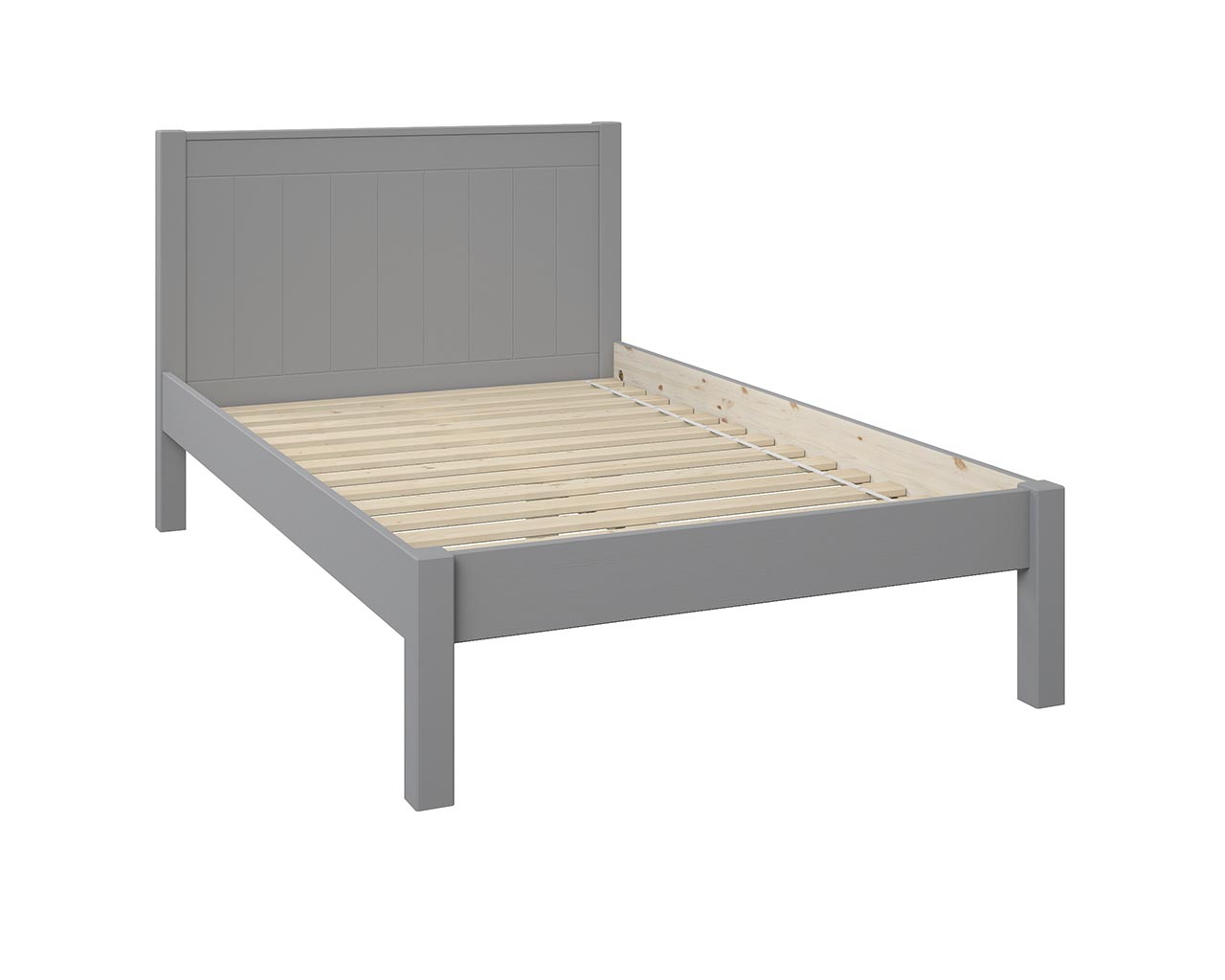 Stompa Classic Grey Low End Small Double Bed - Image 2