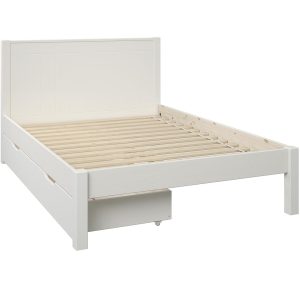 Stompa Classic White Low End Double Bed - Image 4