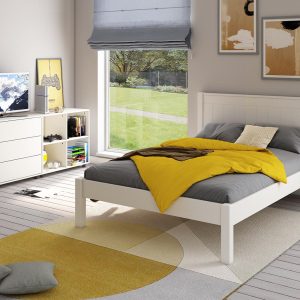 Stompa Classic White Low End Double Bed - Image 3