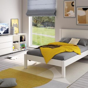 Stompa Classic White Low End Small Double Bed - Image 3