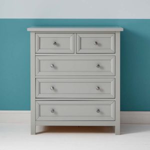 Cambridge 3+2 Drawer Chest in Soft Grey - Image 4