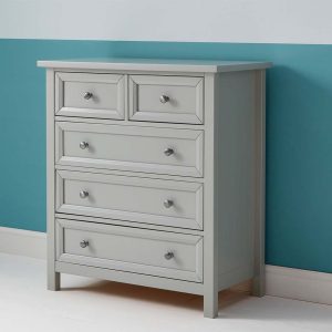 Cambridge 3+2 Drawer Chest in Soft Grey - Image 3