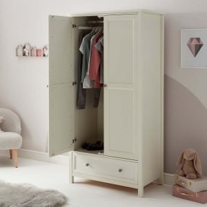 Cambridge Double Wardrobe in White - Image 3