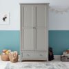 Cambridge Double Wardrobe in Soft Grey