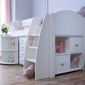 Eli Midsleeper with Pullout Desk, Chest and Cube Storage Unit - Image 3