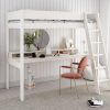 Estella White High Sleeper with Gaming Desk