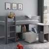 Estella Grey Mid Sleeper with Cube and Desk