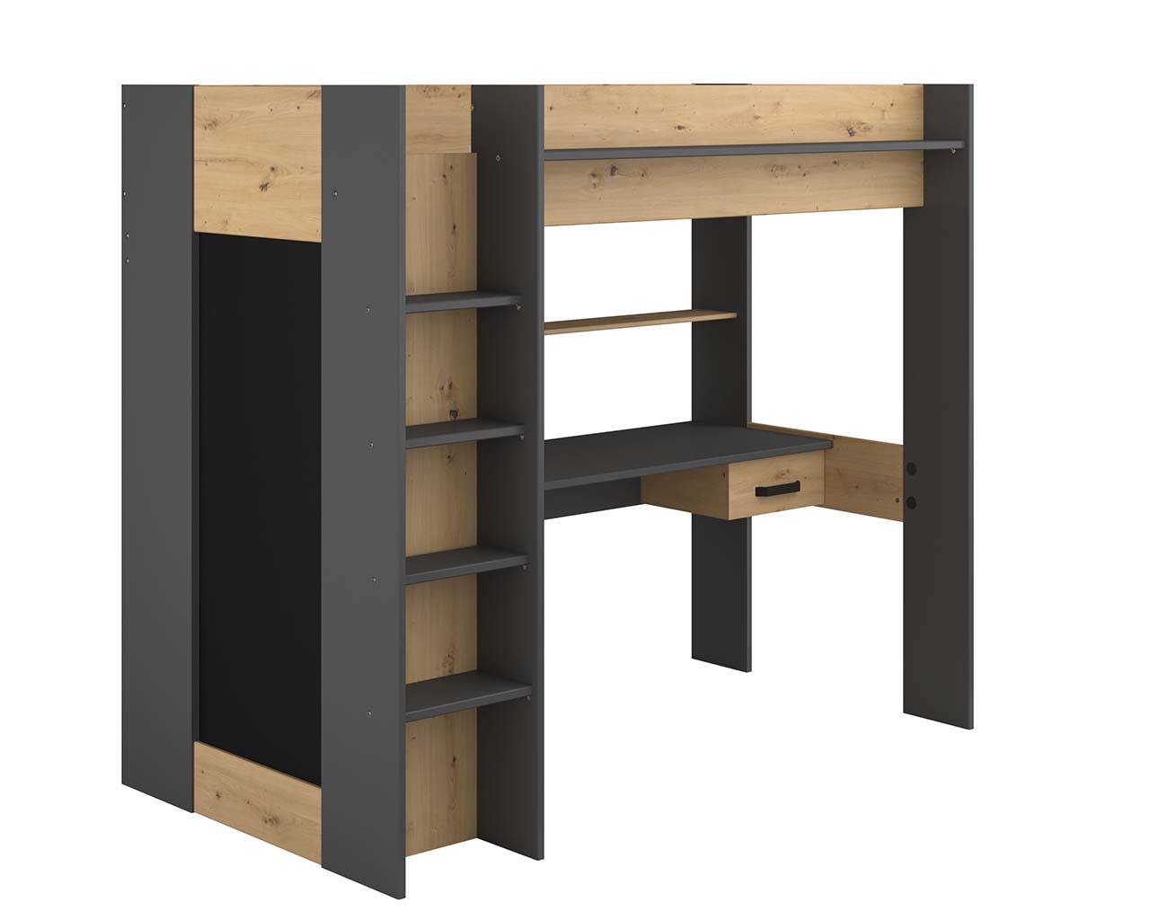 Grayson Highsleeper Bed with Desk & Wardrobe - Image 4