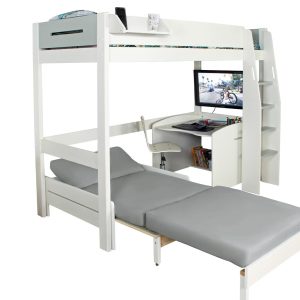 Urban Grey Highsleeper with Desk and Chair bed - Image 4