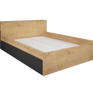 Jazz Double Storage Bed in Oak & Graphite - Image 6