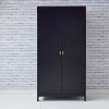 Loop 2 Door Wardrobe Black
