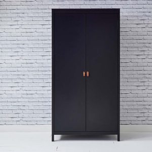 Loop 2 Door Wardrobe Black