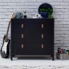 Loop 3 Drawer Chest Black
