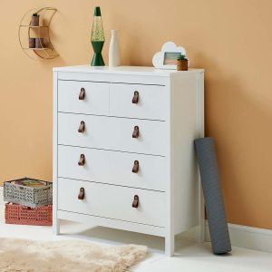 Alternative view of Loop 5 Drawer Chest White
