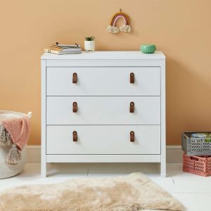 Loop 3 Drawer Chest White