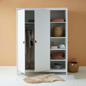 Alternative view of Loop 3 Door Wardrobe White