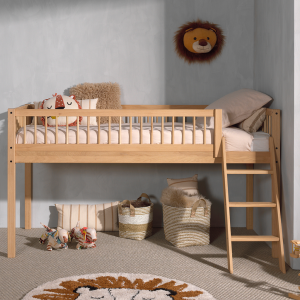 Woody Solid Oak Mid Sleeper