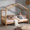 Woody Solid Oak House Bed