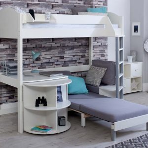 Noah High Sleeper with Extendable Desk and Chair Bed - Image 7
