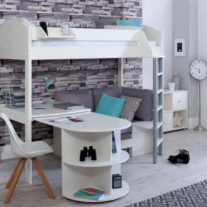 Noah High Sleeper with Extendable Desk and Chair Bed - Image 6
