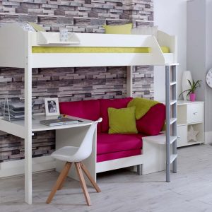Noah High Sleeper with Desk and Chair Bed - Image 4