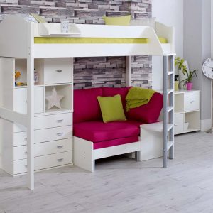 Noah High Sleeper with Chair bed, Chest and Cube Storage Unit - Image 3