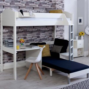 Noah High Sleeper with Desk and Chair Bed - Image 3