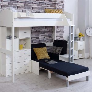 Noah High Sleeper with Chair bed, Chest and Cube Storage Unit - Image 5