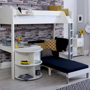 Noah High Sleeper with Extendable Desk and Chair Bed - Image 4