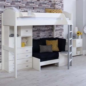 Noah High Sleeper with Chair bed, Chest and Cube Storage Unit - Image 4