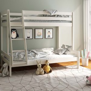 Alternative view of Nora Solid Wood White Triple Bunk Bed