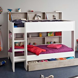 Tam Tam 3 White / Grey Bunk Bed