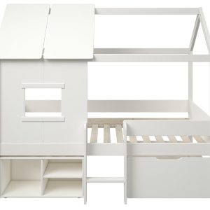 Mini Playhouse Midsleeper Bed with Storage - Image 3