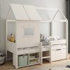 Mini Playhouse Midsleeper Bed with Storage