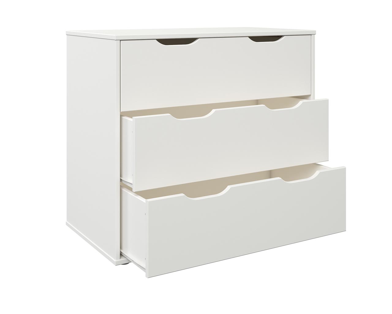 Nora Solid Wood Storage Cabin Midsleeper White - Image 5